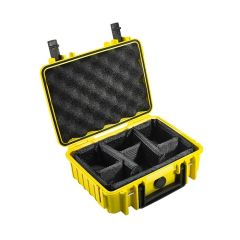 B&W Case Type 1000 Yellow with Dividers
