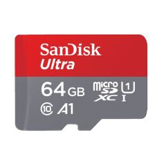 SanDisk Ultra MicroSD 64GB Class 10 Memory Card & SD Adapter
