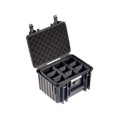 B&W Case Type 2000 Black with Dividers