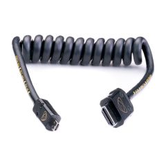 Atomos AtomX HDMI (Type-A) Male to Micro-HDMI (Type-D) Male Coiled Cable (30-60cm)
