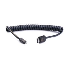 Atomos AtomX HDMI (Type-A) Male to Micro-HDMI (Type-D) Male Coiled Cable (40-80cm)