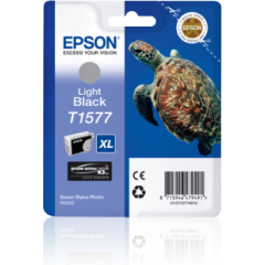 Epson Turtle T1576 T1577 Light Black Ink Cartridge for Stylus R3000 Printer