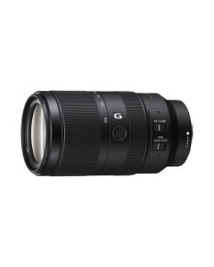 Sony E 70-350mm F4.5-6.3 G OSS Lens - FRONT SLANT HORIZONTAL 