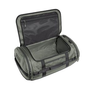 Wandrd Carryall Duffel 40L - Wasatch Green - slant open main compartment