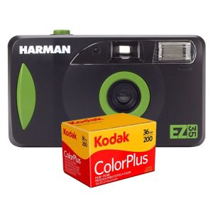 Harman EZ-35 Film 35mm Camera Kit (Kodak ColorPlus 135-36 Film) - front with supplied film pack 