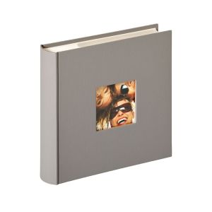 4004122230211 Fun Photo Album - Grey - 200 6x4 - front slant 