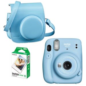 Fujifilm Instax Mini 11 Instax Film Camera Value Kit - Sky Blue - what's in the box 