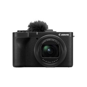 Canon PowerShot V1 Compact Vlogging Camera - front straight with windshield 