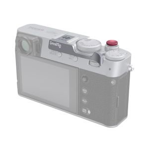SmallRig Fujifilm X100VI/X100V Thumb Grip - Silver (4566) - rear slant attachment example