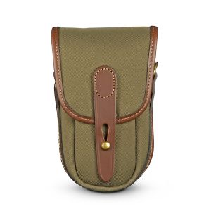 Billingham Ten-16 - Sage FibreNyte / Chocolate Leather - front straight 