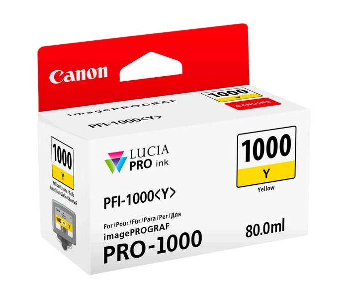 Canon PFI-1000Y Yellow Ink Cartridge