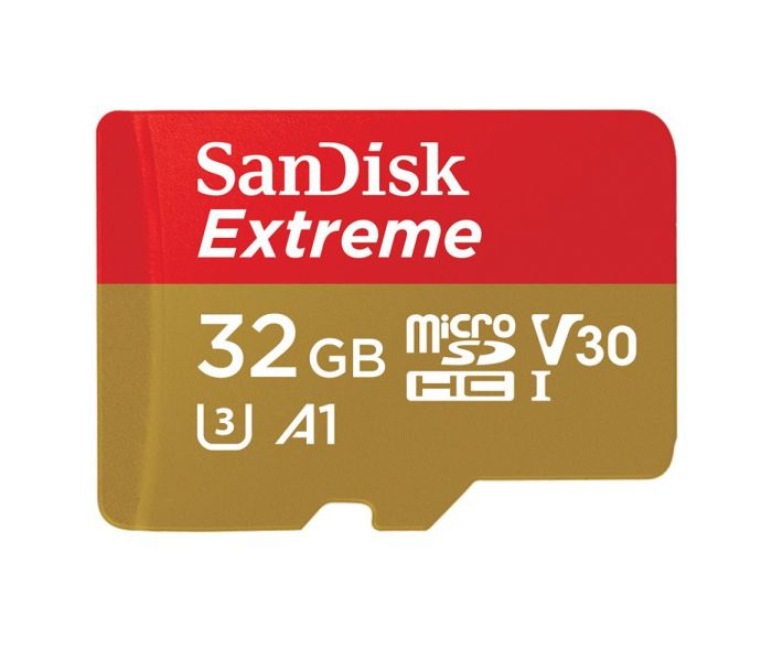 Sandisk Extreme Pro 32GB MicroSD Card With SD Card Adapter. – Film