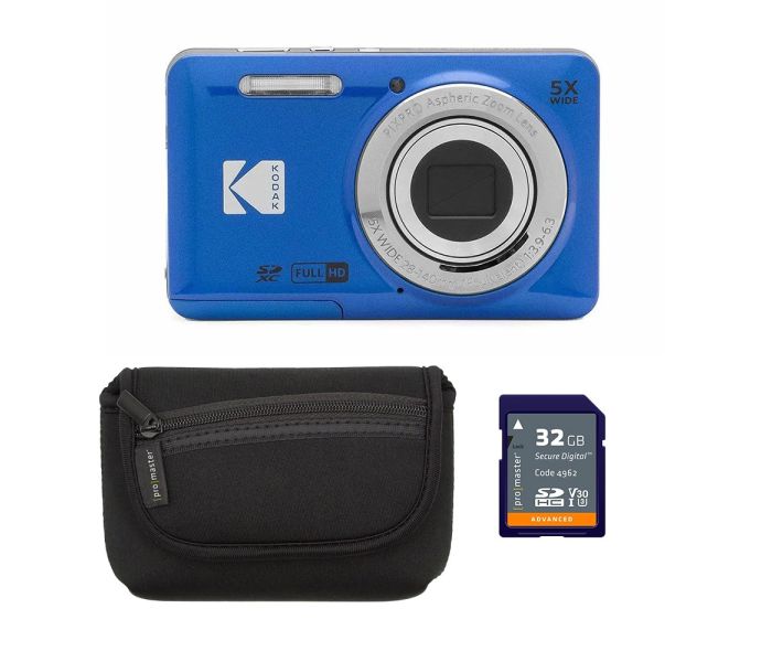 Kodak Pixpro FZ55 (Blue) Value Kit