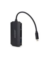 ProMaster USB-C Card Reader & Hub for 2x SD Cards - front slant