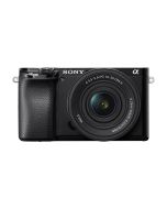 Sony Alpha 6100A & E PZ 16-50mm F3.5-5.6 OSS II Lens - Black - front straight 