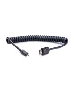 Atomos AtomX HDMI (Type-A) Male to Micro-HDMI (Type-D) Male Coiled Cable (40-80cm)
