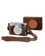 SmallRig Leather Case Kit for Fujifilm X100VI (4558) - attachment examples half and fully closed
