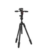 Manfrotto Befree GT PRO 3-Way Carbon Tripod Kit - open minimum working height 