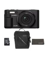 Yashica City 200 Digital Compact Camera - Black - ProMaster Kit