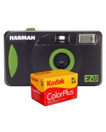 Harman EZ-35 Film 35mm Camera Kit (Kodak ColorPlus 135-36 Film) - front with supplied film pack 