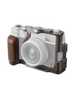 SmallRig Retro Camera Cage for Fujifilm X100VI (4557) - front slant attachment example
