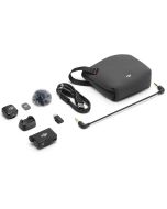 DJI Mic Mini (1Tx + 1Rx) - what's in the box - flay lay slant 