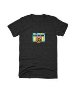 Colour photo tee.