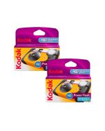 Kodak Power Flash HD 27+12 Single Use Camera - Twin Pack -  2x unit boxed slant 