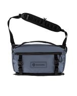 Wandrd Rogue Sling 9L - Aegean Blue - front straight with strap up 