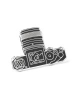  Photogenic Supply Co. Enamel Pin - Viewfinder Silver 