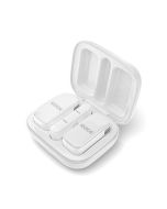 Rode Wireless Micro (USB-C) - White - in charging case slant upper 