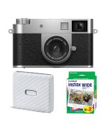Fujifilm X half Premium Compact Camera - Silver, Instax Link Wide & Film Value Kit - what's included 