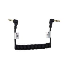 ProMaster Cable 3.5mm TRS Male Right Angle - 3.5mm TRS Male Right Angle (216mm Coiled)