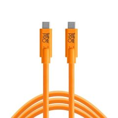Tether Tools TetherPro USB-C to USB-C 15' (4.6m) High-Visibility Orange