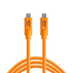 Tether Tools TetherPro USB-C to USB-C 15' (4.6m) High-Visibility Orange