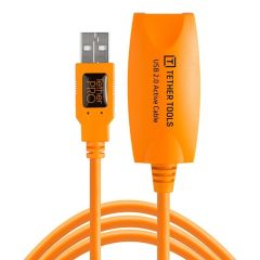 Tether Tools TetherPro USB 2.0 to USB Female Active Extension 16' (5m) High-Visibility Orange