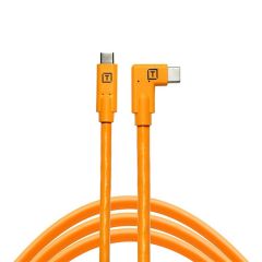 Tether Tools TetherPro USB-C to USB-C Right Angle Orange