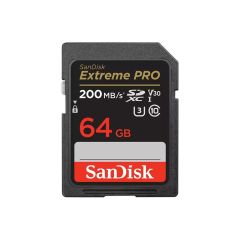 SanDisk SDXC Extreme PRO 64GB (R200MB/s) + 2 years RescuePRO Deluxe