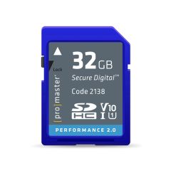 ProMaster Performance 2.0 SDHC V10 Memory Card - 32GB