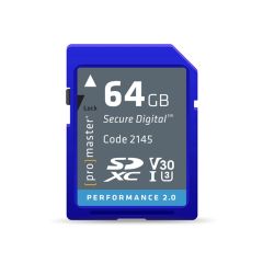 ProMaster Performance 2.0 SDXC V30 Memory Card - 64GB