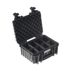B&W Case Type 3000 Black with Divider Set 