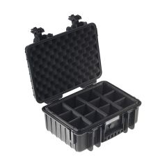 B&W Case Type 4000 Black with Divider Set