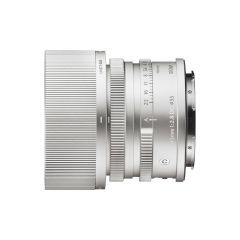 Sigma 45mm F2.8 DG | C - L-Mount Lens - Silver - topside horizontal 
