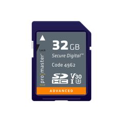 ProMaster Advanced SDHC V30 U3 Memory Card - 32GB