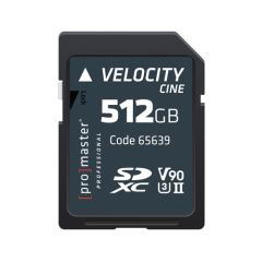 ProMaster Velocity CINE SDXC 512GB V90 U3 II