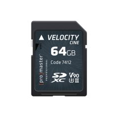 ProMaster Velocity CINE SDXC V90 U3 II Memory Card - 64GB