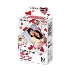 FUJIFILM INSTAX MINI 10 FILM HEART SKETCH