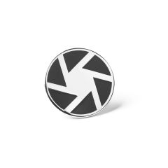  Photogenic Supply Co. Enamel Pin - Aperture Silver 