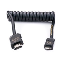 Atomos AtomX HDMI (Type-A) Male to Mini-HDMI (Type-C) Male Coiled Cable (30-60cm)