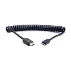 Atomos AtomX HDMI (Type-A) Male to Mini-HDMI (Type-C) Male Coiled Cable (40-80cm)